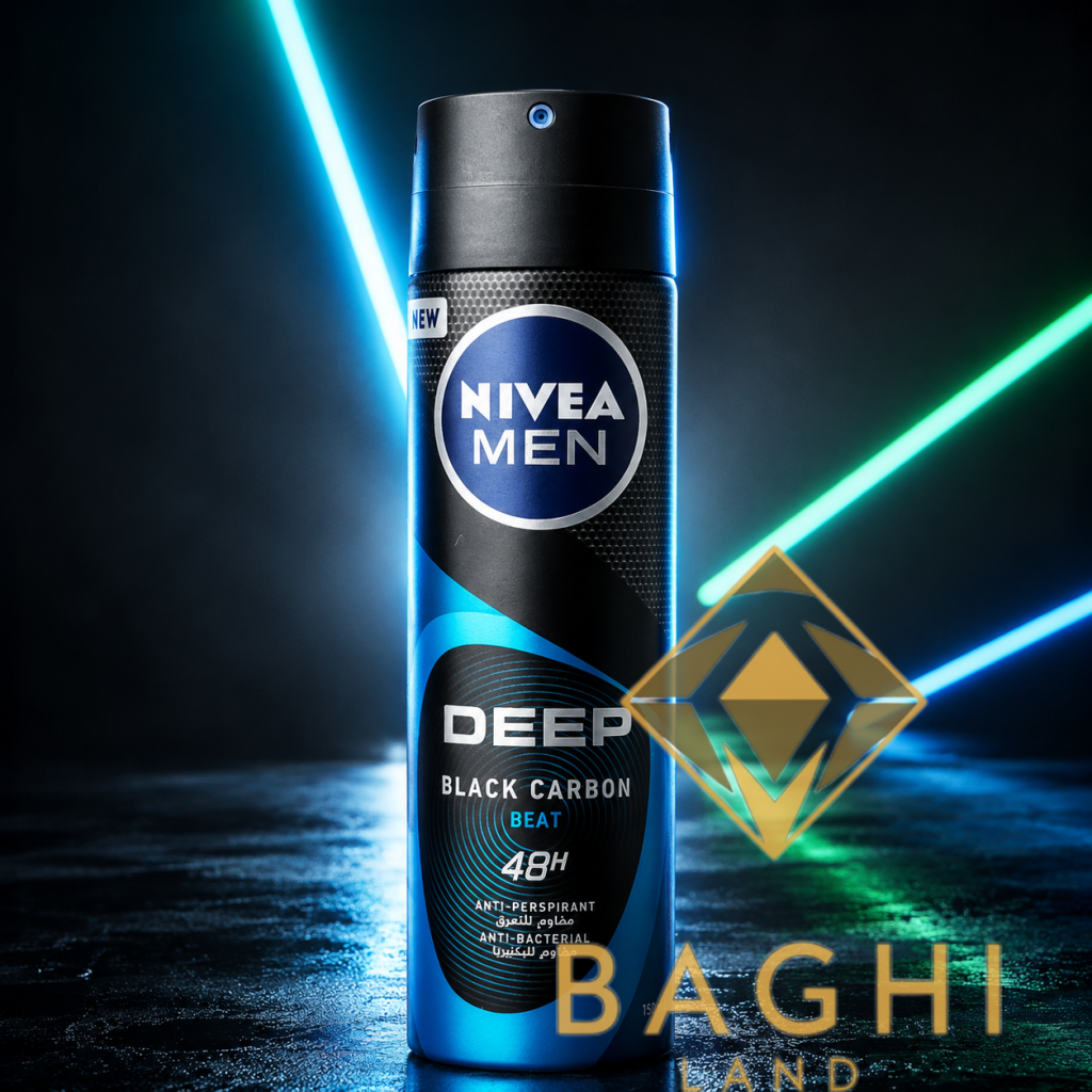 اسپری ضد تعریق مردانه مدل Deep Black Carbon Beat حجم 150 میلیلیتر