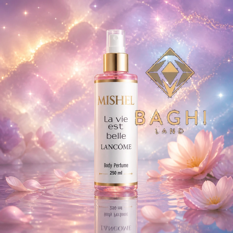 بادی اسپلش زنانه میشل رایحه La Vie Est Belle Lancôme حجم 250 میل