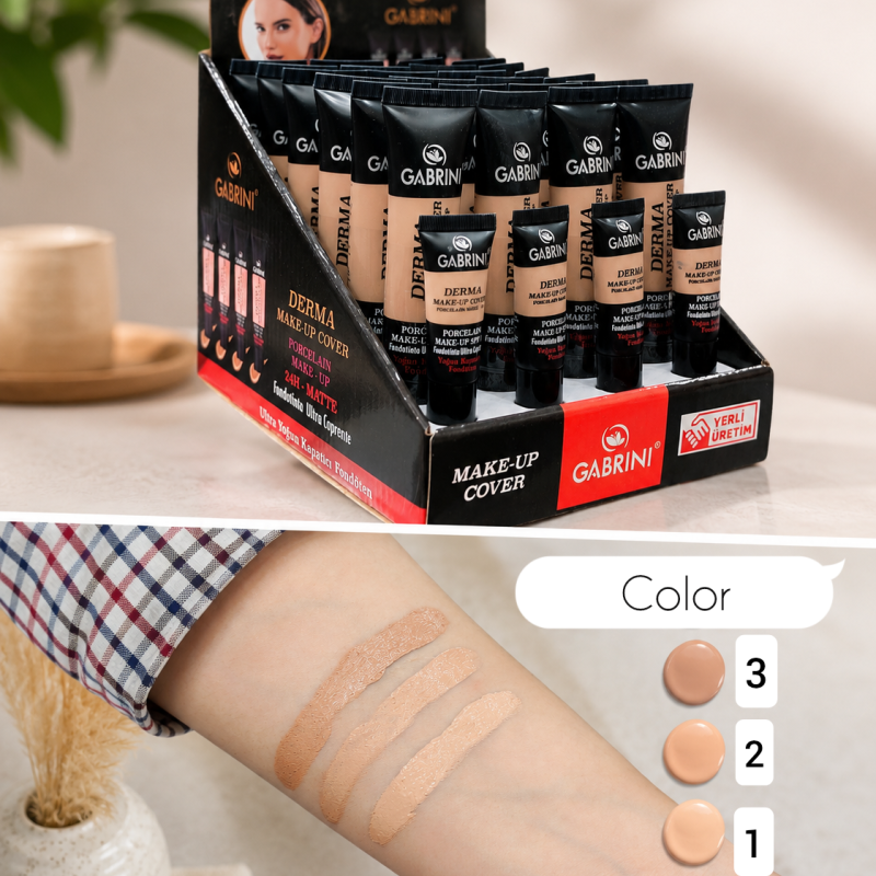 کرم پودر 24 ساعته Derma Make-Up Cover 24H Matteاورجینال به قیمت عمده