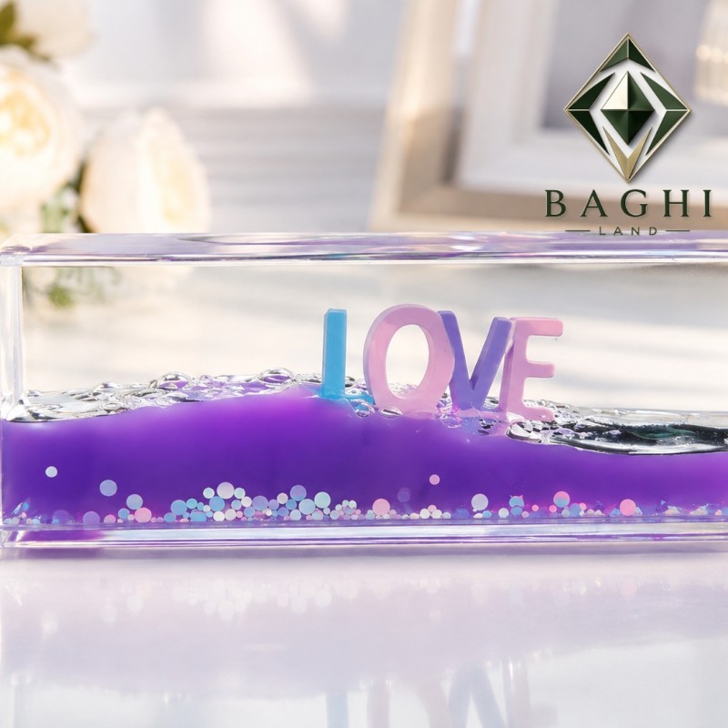دکوری شناور طرح Loveسایز16.5