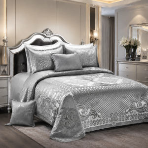 روتختی دونفره ۸ تکه سیمین بلانکت ابریشم ژاکارد طرح camo