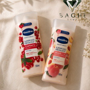 لوسیون بدن Healthy Bright Superfood Freshlock هلو Peach و کرنبری Cranberry حجم 100 میل