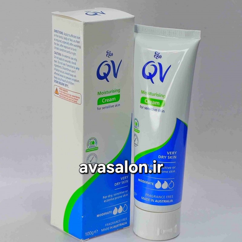 کرم مرطوب کننده و آبرسان کیو وی QV