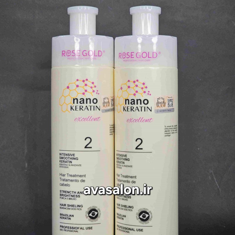 نانو کراتین رز گلد سفید1100 میلیrose gold nano keratin