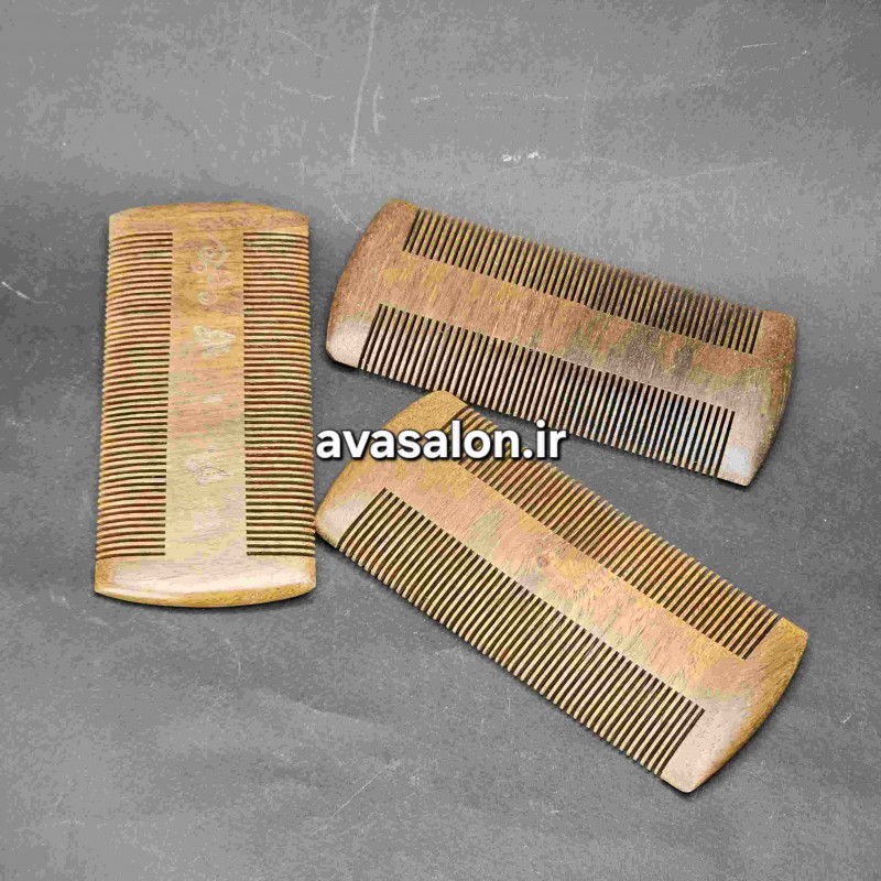 شانه چوبی اسکالپ دو طرفه