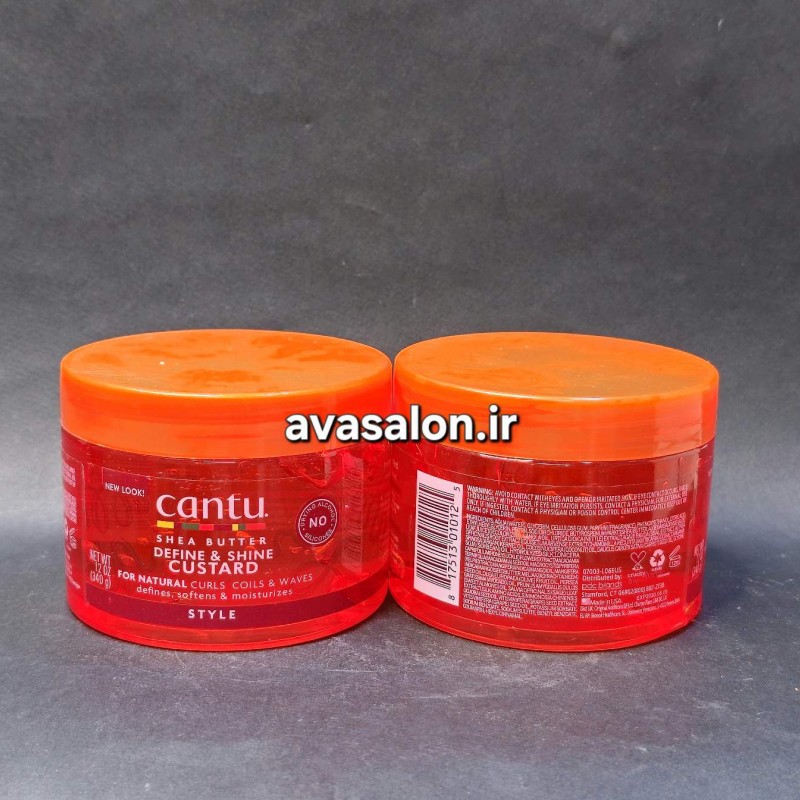 کاستارد حالت‌دهنده مو کنتو شی باتر Cantu Define & Shine | فرم‌دهنده و ضد وز موهای فر و مجعد