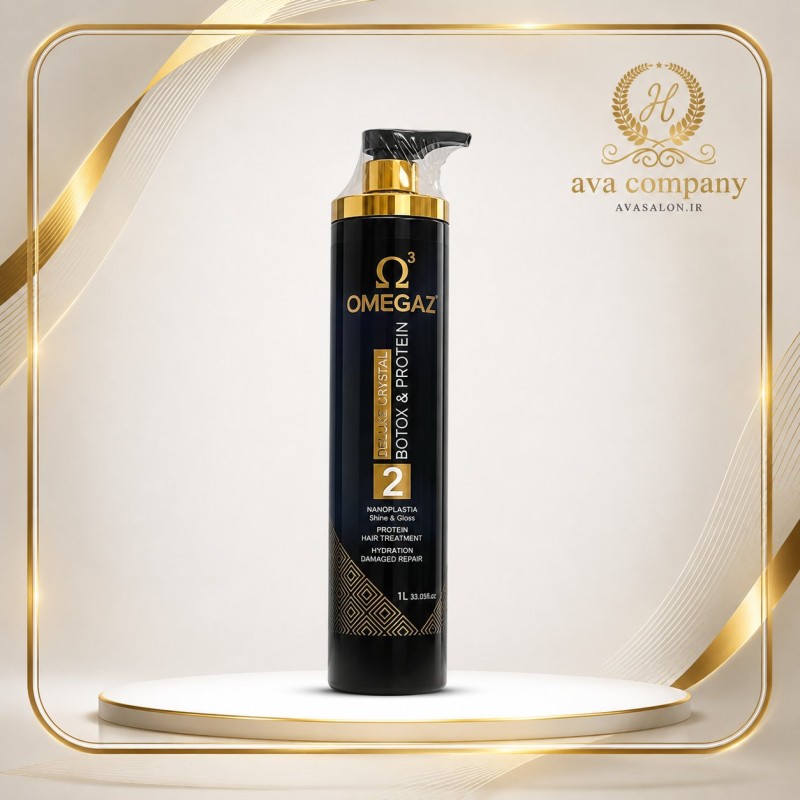 بوتاکس و پروتئین مو امگا 3 دلوکس کریستال نانوپلاستیا 1000 میل | Omega3 Deluxe Crystal Botox & Protein