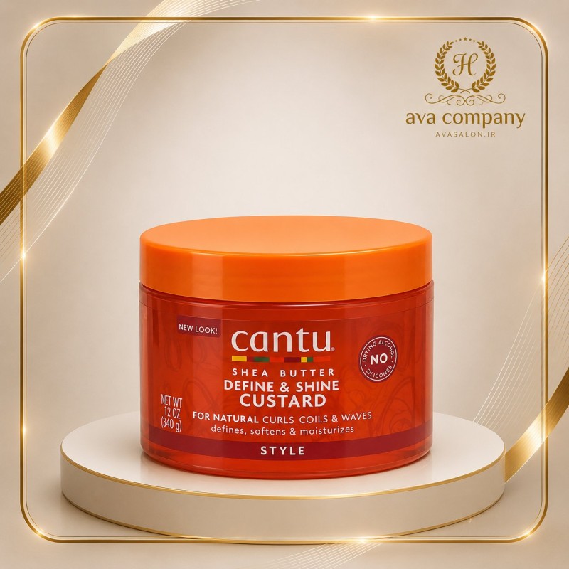 کاستارد حالت‌دهنده مو کنتو شی باتر Cantu Define & Shine | فرم‌دهنده و ضد وز موهای فر و مجعد