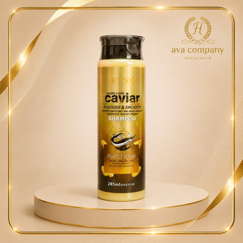 شامپو خاویار برونکا & Brunka Caviar Nourish Smooth | ترمیم کننده و آبرسان مو