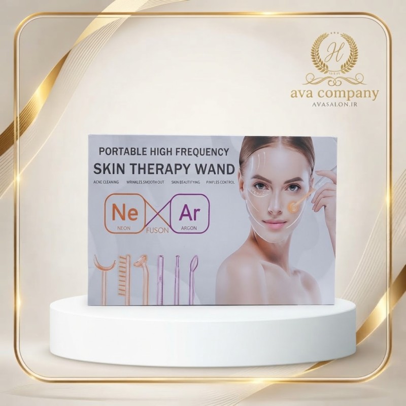 دستگاه هایفرکوئنسی پرتابل ۶ پروب پوست و صورت | Portable High Frequency Facial Machine – Neon Fusion