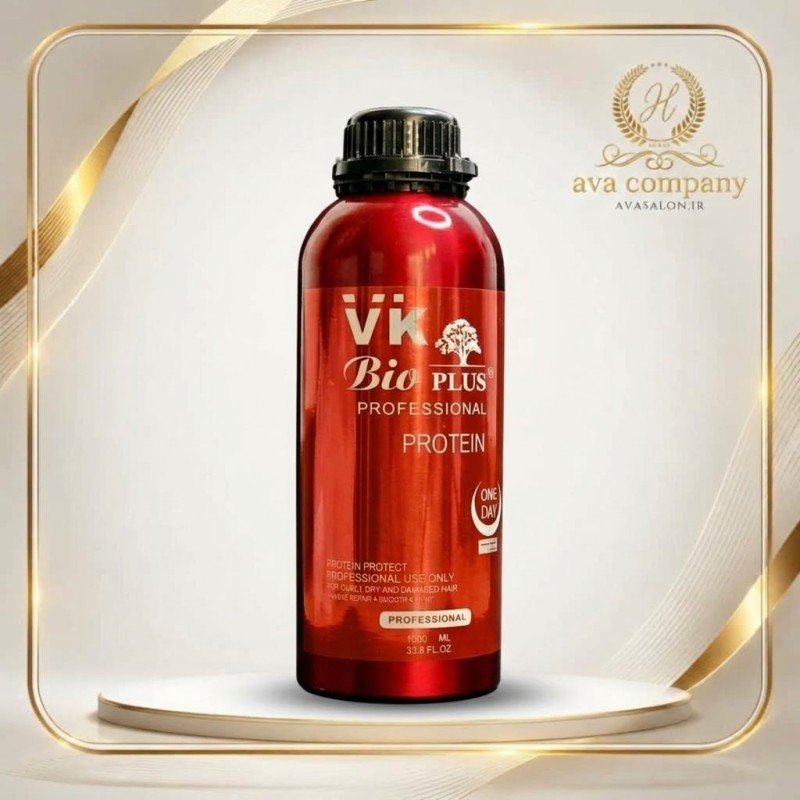 پروتئین مو وی‌کی بیو پلاس VK Bio Plus 1000ml | ترمیم‌کننده، صافی و احیای موهای آسیب‌دیده و وز