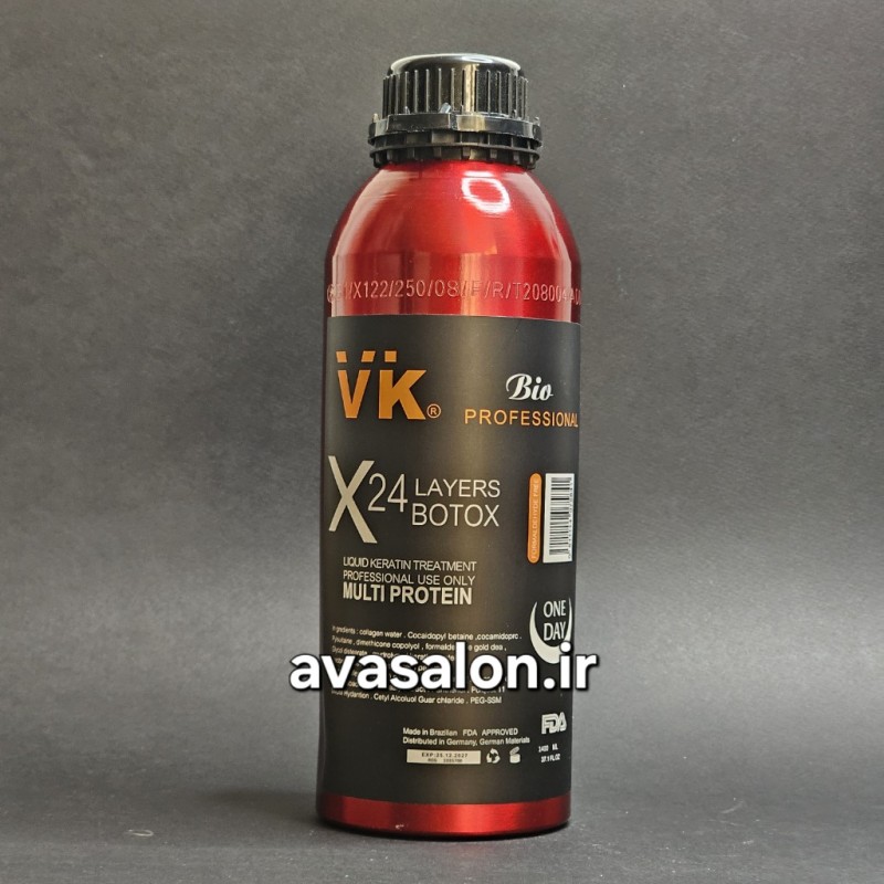 بوتاکس مو24لایه وی کی حجم 1400ml ا VK X24 LAYERS BOTOX