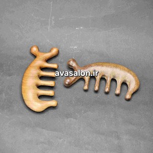 ماساژور اسکالپ گوشا چوبی 5 سر طرح اسب آبی