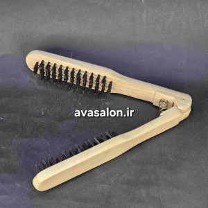 برس چوبی دوطرفه اتو کشی چوبی