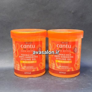 ژل حالت‌دهنده مو کنتو شی باتر Cantu Flexible Hold Anti-Shedding Styling Gel | کنترل وز و ریزش مو