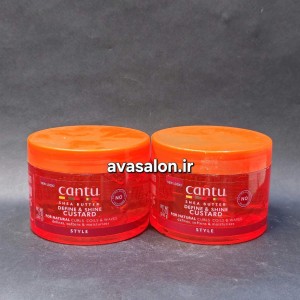 کاستارد حالت‌دهنده مو کنتو شی باتر Cantu Define &amp; Shine | فرم‌دهنده و ضد وز موهای فر و مجعد