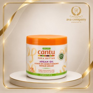 کرم ترمیم‌کننده بدون آبکشی کنتو آرگان و شی باتر Cantu | نرم‌کننده و تقویت‌کننده موهای خشک و آسیب‌دیده