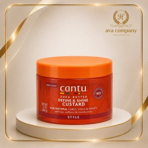 کاستارد حالت‌دهنده مو کنتو شی باتر Cantu Define & Shine | فرم‌دهنده و ضد وز موهای فر و مجعد