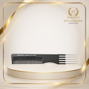 شانه تقسیم‌بندی دوطرفه مو آرایشگری حرفه‌ای | مناسب جدا کردن، دسته‌بندی و رنگ و مش دقیق مو