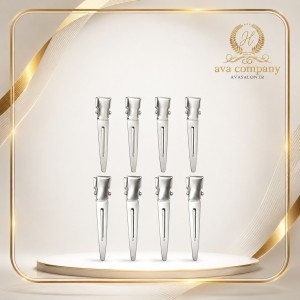 گیره فلزی کوچک 24 عددی آرایشگری و کاربردی | مناسب تقسیم‌بندی، فیکس کردن و حالت‌دهی مو