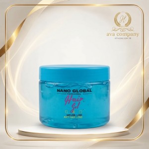 کرم ژل حالت‌دهنده آبی نانو گلوبال مخصوص موهای فر و موج‌دار | NANO GLOBAL MELOR Style Cream Gel