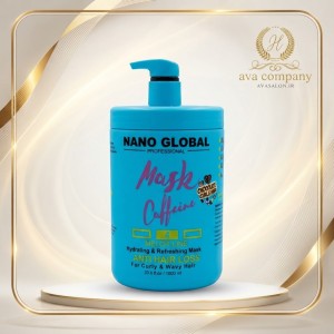 ماسک مو آبی نانو گلوبال چاکلتو ضد ریزش و آبرسان مخصوص موهای فر و موج‌دار | NANO GLOBAL Chocolate Curling Mask
