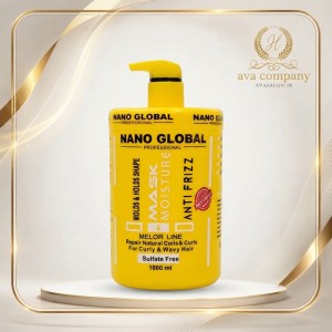ماسک مو آبرسان و ضد وز نانو گلوبال مخصوص موهای فر و موج‌دار | NANO GLOBAL Moisturizing Mask