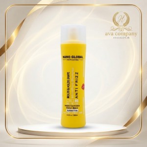 شامپو زرد مخصوص موهای فر و مجعد نانو گلوبال ضد وز | NANO GLOBAL Professional Smoothing Shampoo