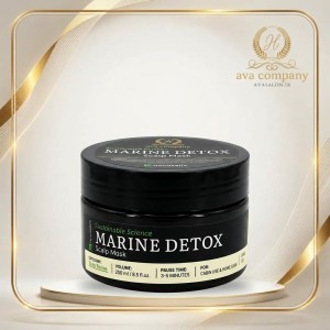 ماسک پودری دتوکس جلبک اسکالپ نووسلیکس D2 (Marine Detox) – سم‌زدا و پاکسازی‌کننده پوست سر 250 میل