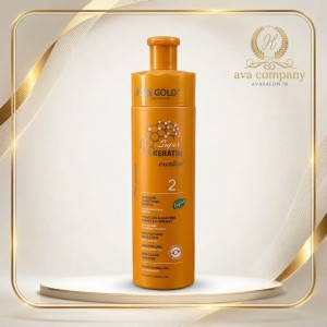 سوپر کراتین رزگلد طلایی (Rose Gold Super Keratin) – صافی، احیا و بازسازی عمقی موهای آسیب‌دیده