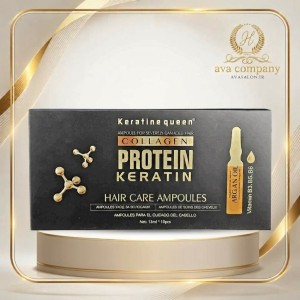 ویال کراتین کویین (Keratin Queen Vial) – سرم تقویت و ترمیم‌کننده عمقی موهای آسیب‌دیده