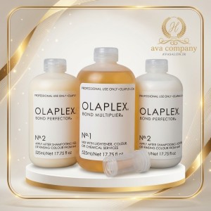 پک اولاپلکس سه عددی Olaplex | ترمیم‌کننده و تقویت‌کننده حرفه‌ای موهای آسیب‌دیده و دکلره شده
