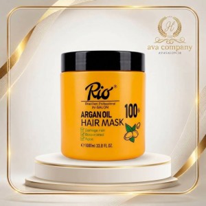 ماسک مو ریو RIO بدون سولفات حجم 1000 میل | ترمیم‌کننده، نرم‌کننده و احیاکننده موهای آسیب‌دیده