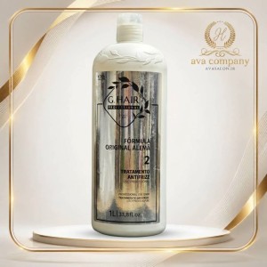 کراتین مو جی هیر سفید G.HAIR Anti Frizz | صافی، احیا و کنترل وز موهای آسیب‌دیده