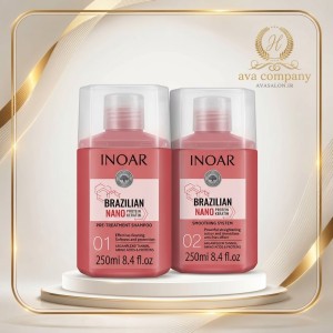 نانو پروتئین مو اینوار INOAR Brazilian Nano Protein Keratin حجم ۲۵۰ میل | صافی و احیای مو