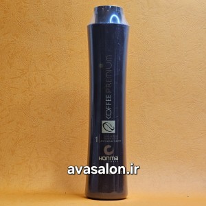 شامپو مو قهوه تلخ هونما | Honma Coffee Premium حجم 1000 میلی لیتر ا Hair shampoo Honma Coffee Premium