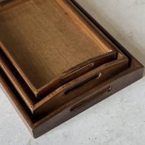 سینی پذیرایی تمام چوب لوکس_ B کد 3602