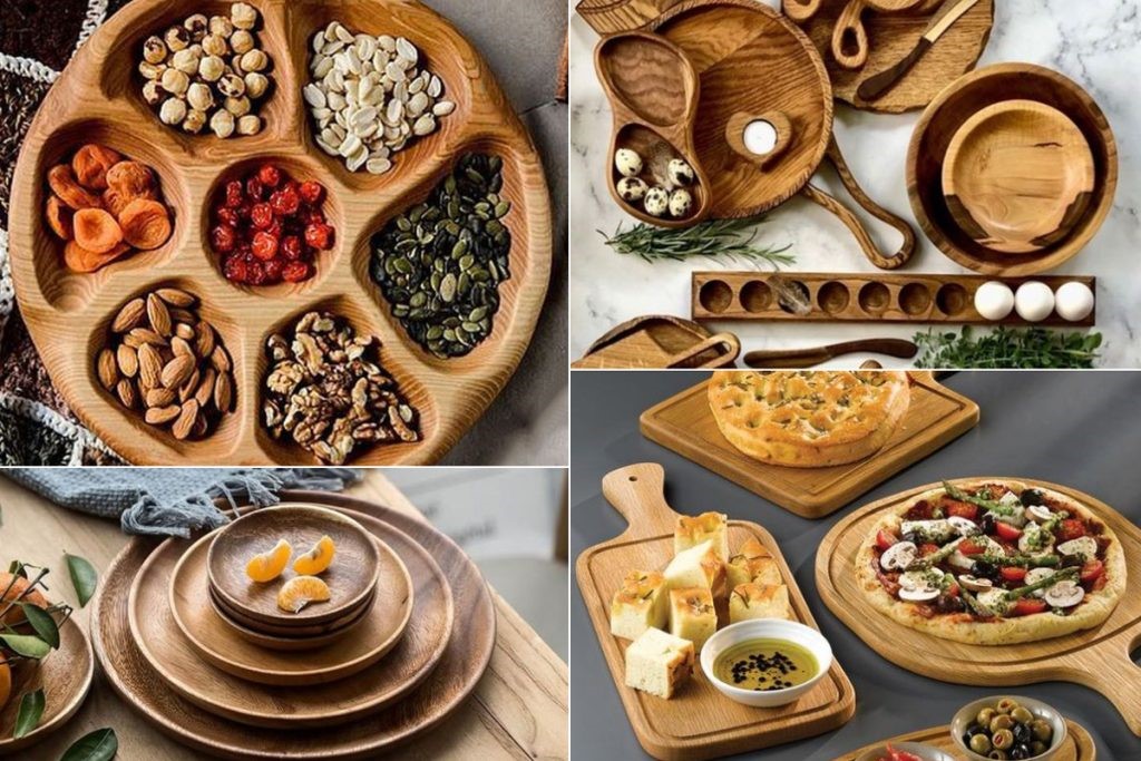 کاربرد انواع ظروف چوبی مدرن و جذاب