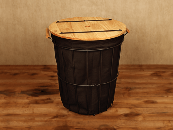 سبد چوبی مناسب رخت چرک