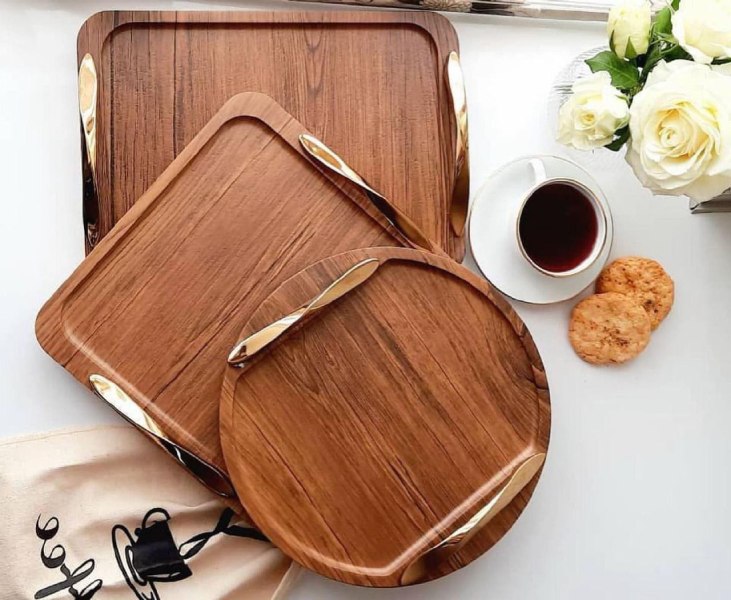 انواع سینی چوبی