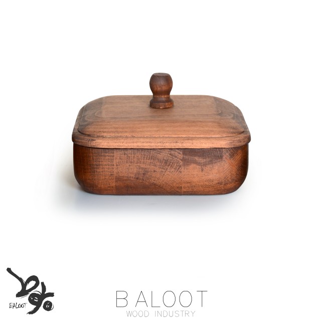 قندان چوبی مربع 15*15  کد 4431
