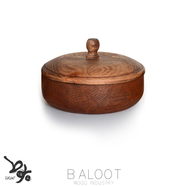 قندان چوبی گرد قطر 15 کد 4434