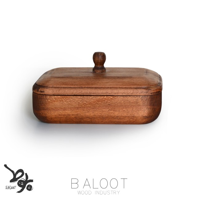 قندان  چوبی مستطیل 9*15 کد 4436