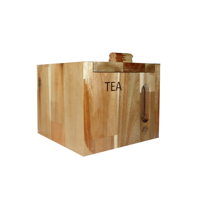 سطل چای چوبی آکاشیا کد 2105