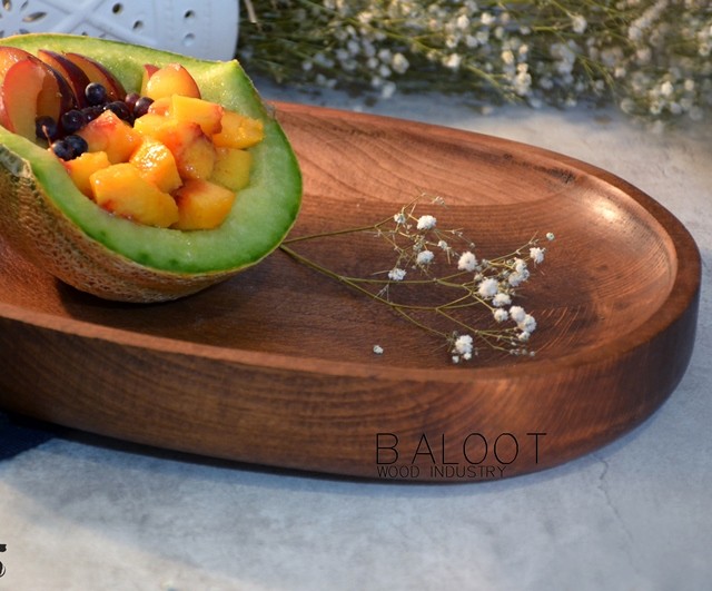 اردور چوبی بیضی مدل ولوت لوکس (چوب راش وارداتی) – کد 4524