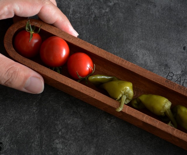 زیتون خوری چوبی ساده کد 3361