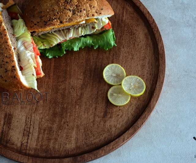 سینی چوبی  گرد بزرگ کد 3327