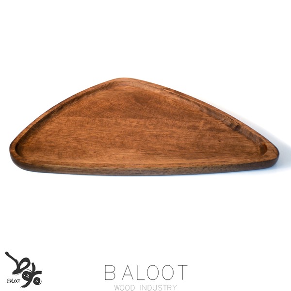 سینی چوبی مثلث متوسط کد 3356