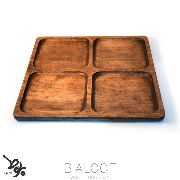 اردور خوري چوبی مربع 4 خانه تيره کد 3321 T