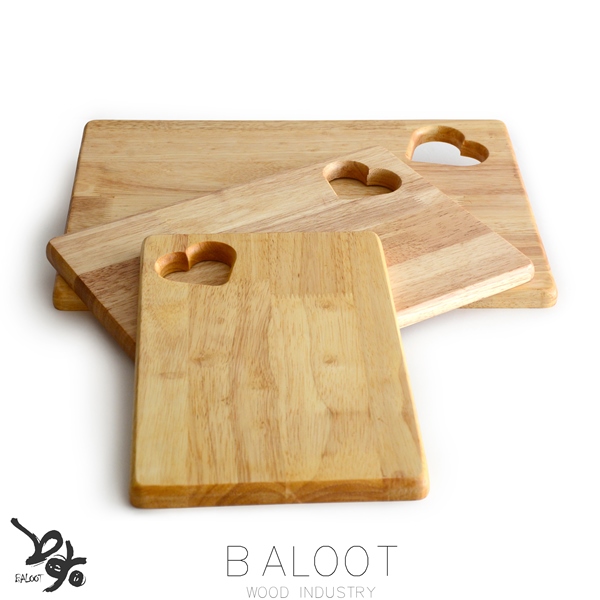 تخت گوشت چوبی مدل قلبي متوسط  کد 3319 T